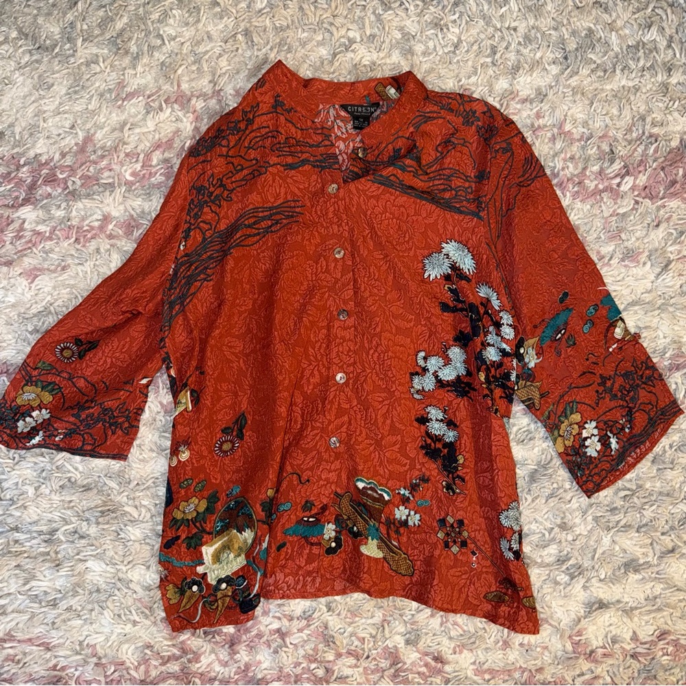 Citron Santa Monica tunic blouse 0X